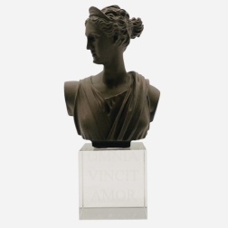 Bomboniera nozze oro Chiaraela busto Artemide medio fango con base